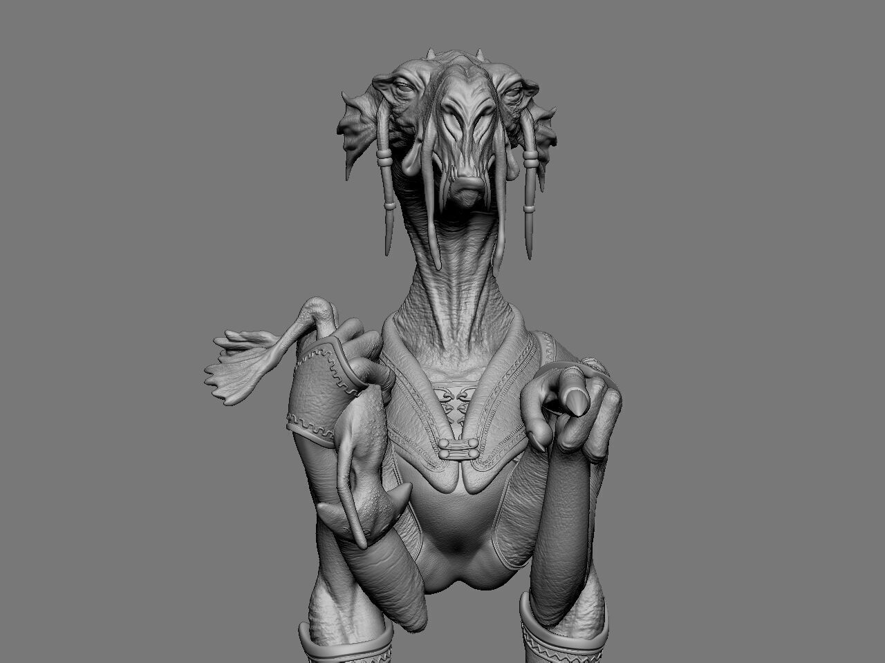 Sebulba star wars creature 3D print model_19