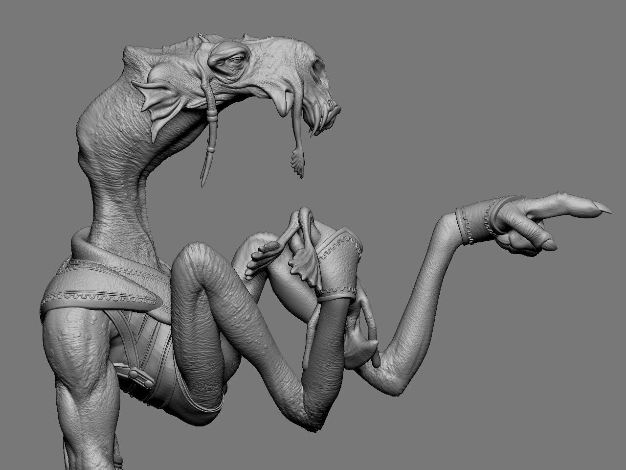 Sebulba star wars creature 3D print model_23