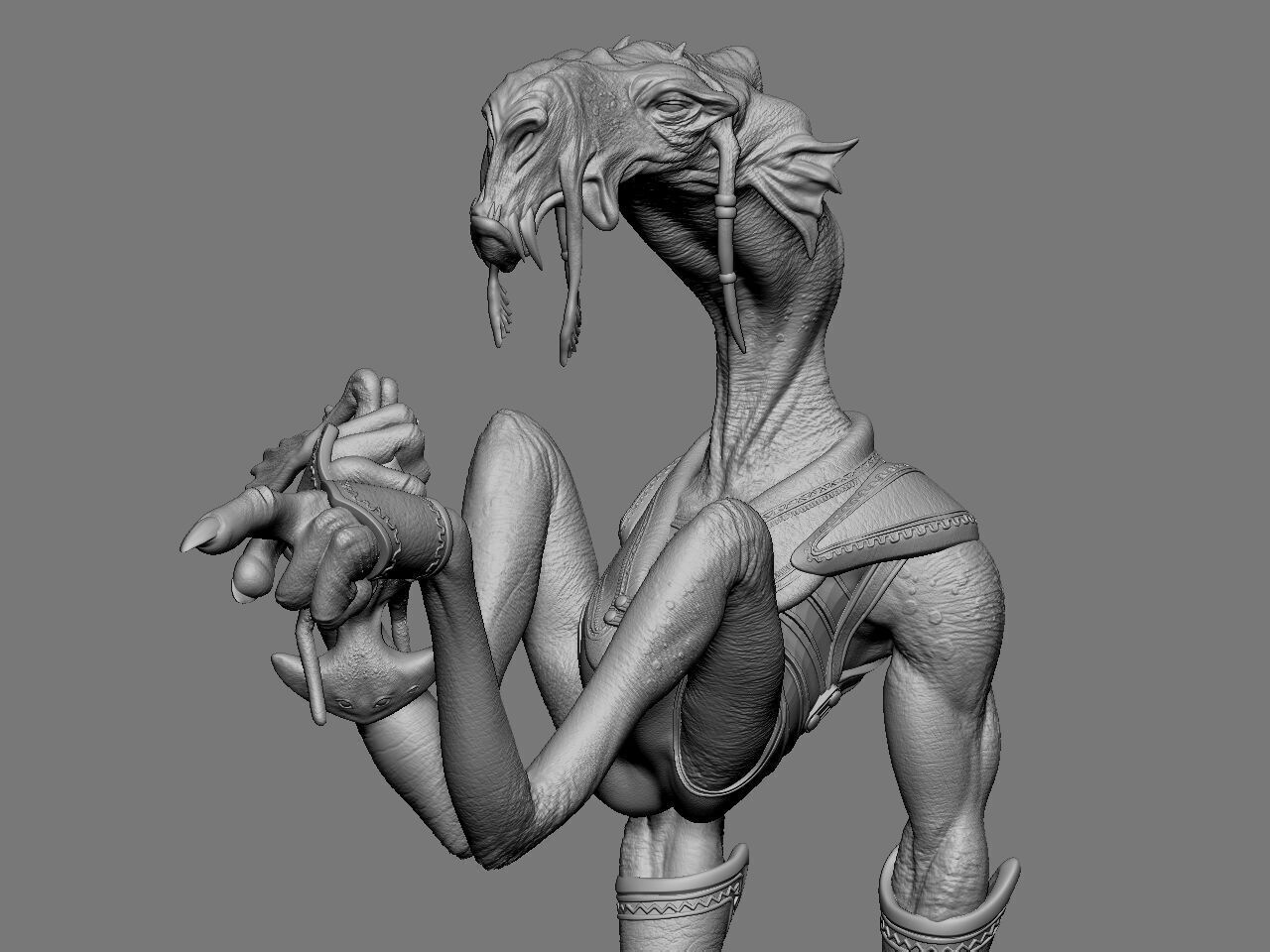 Sebulba star wars creature 3D print model_33