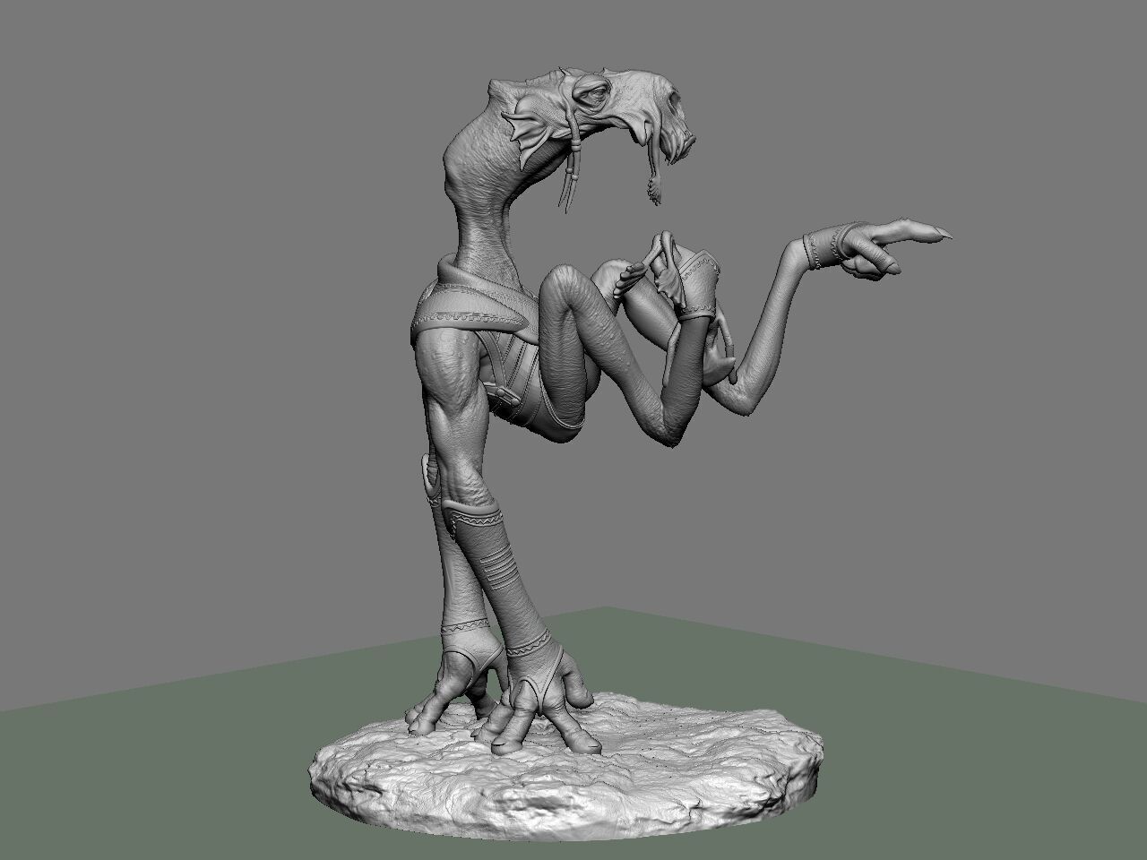 Sebulba star wars creature 3D print model_5