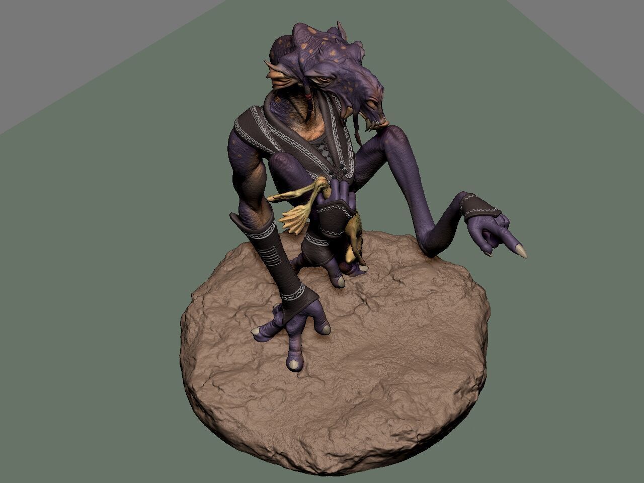 Sebulba star wars creature 3D print model_52