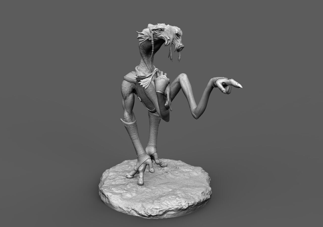 Sebulba star wars creature 3D print model_64