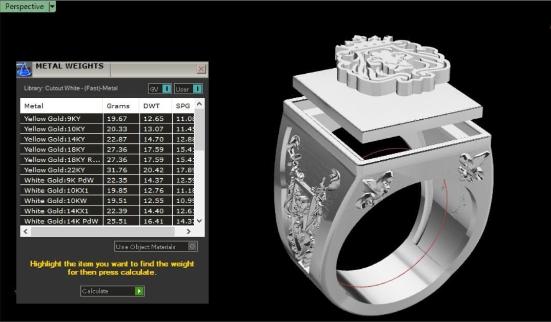 lion ring for men  3D print model_13