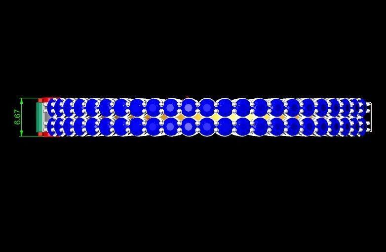 Luxury Double Row Diamond Women Bracelet 3D Model 2669 3D print model_8