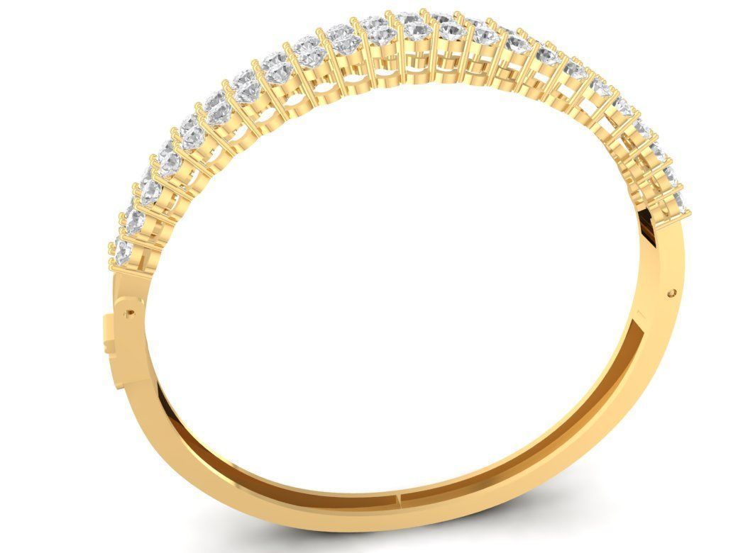 Luxury Double Row Diamond Women Bracelet 3D Model 2669 3D print model_6