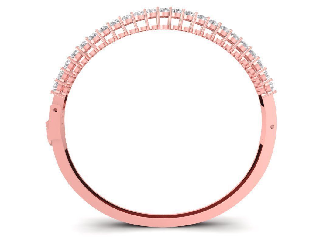 Luxury Double Row Diamond Women Bracelet 3D Model 2669 3D print model_5