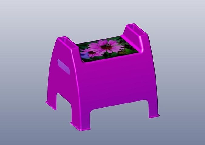 3d plastic child stool 3D print model