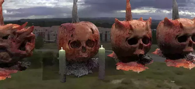 Scull Pumpkin collection  3D model