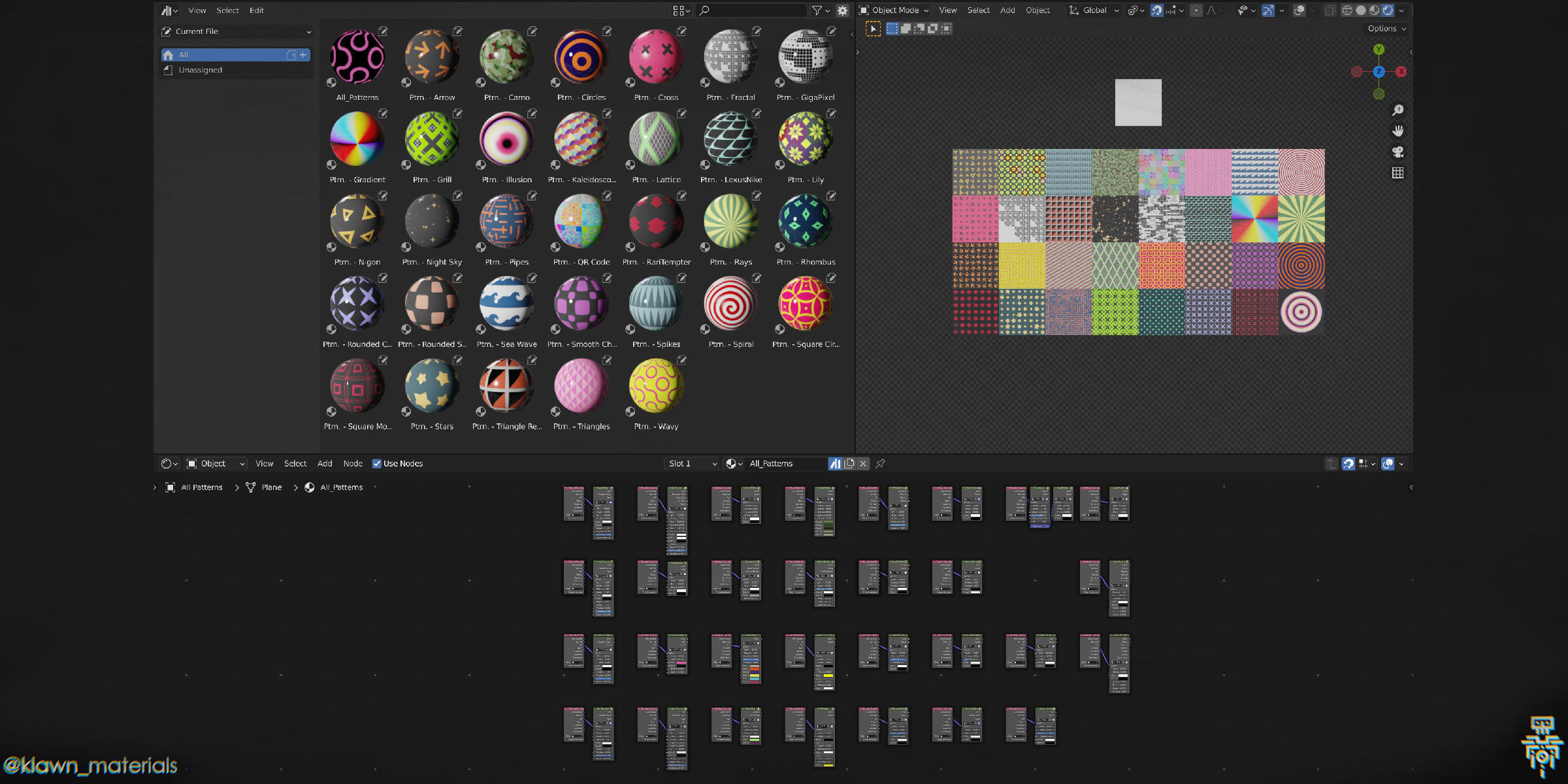 32in1 Procedural Patterns for Blender Texture_1