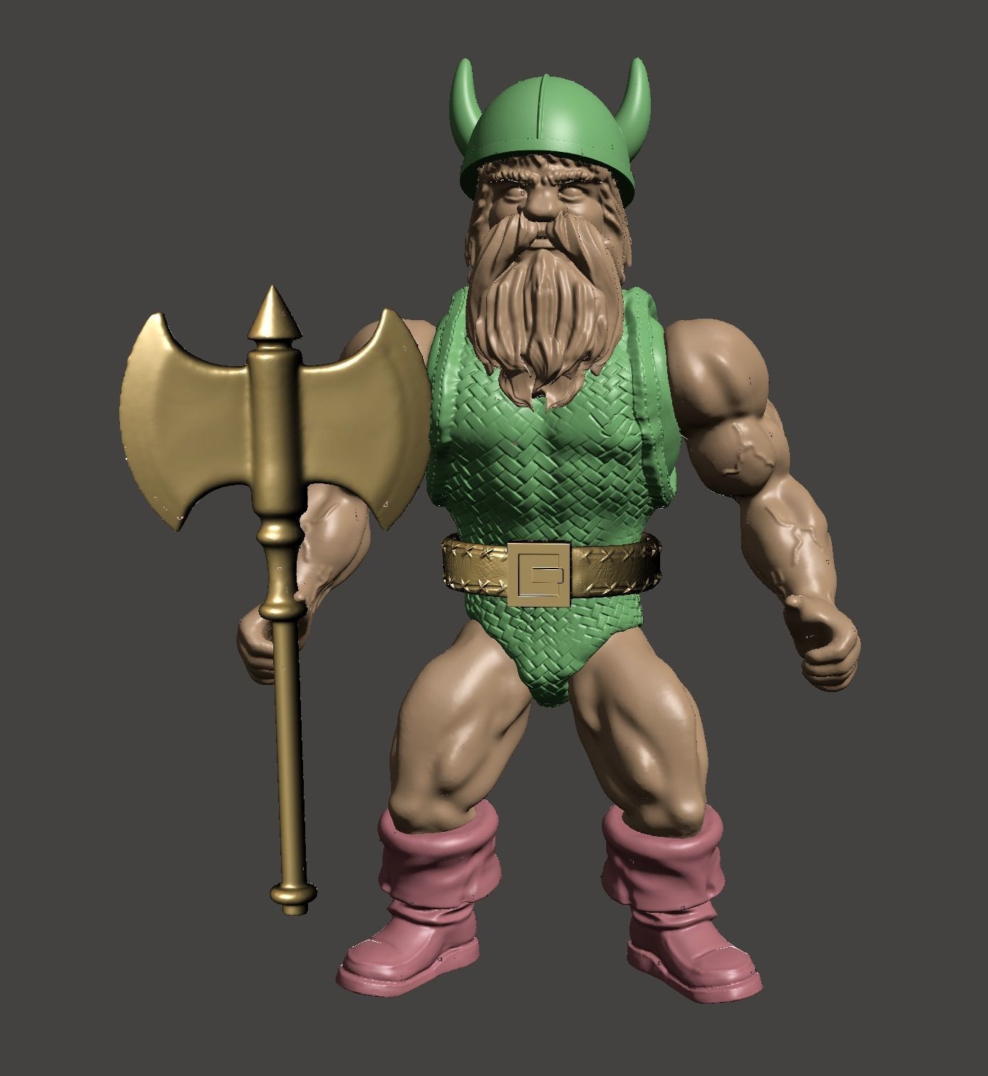 Gilius Thunderhead - GOLDEN AXE  3D print model_6