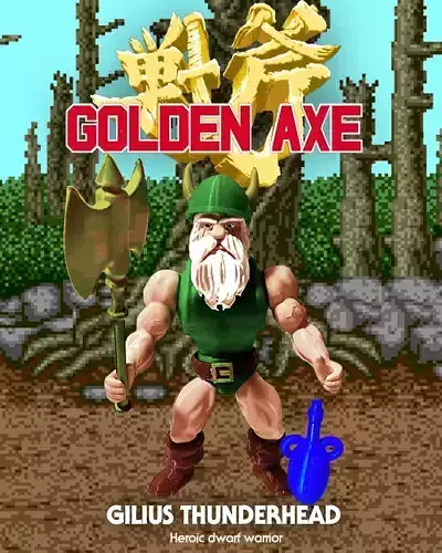 Gilius Thunderhead - GOLDEN AXE  3D print model