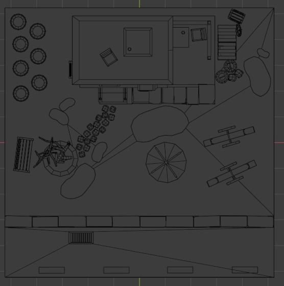 Original house low-poly game ready Low-poly 3D model_15