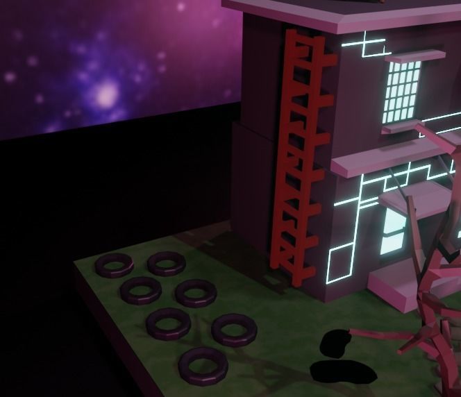 Original house low-poly game ready Low-poly 3D model_5