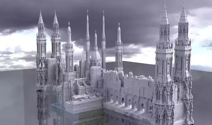 Tower Bridge Fantasy architecture town 2 3D