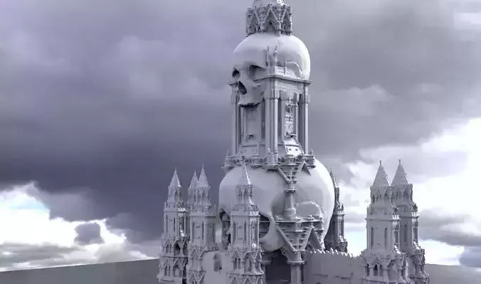 Scull Tower Necromancer 3D model