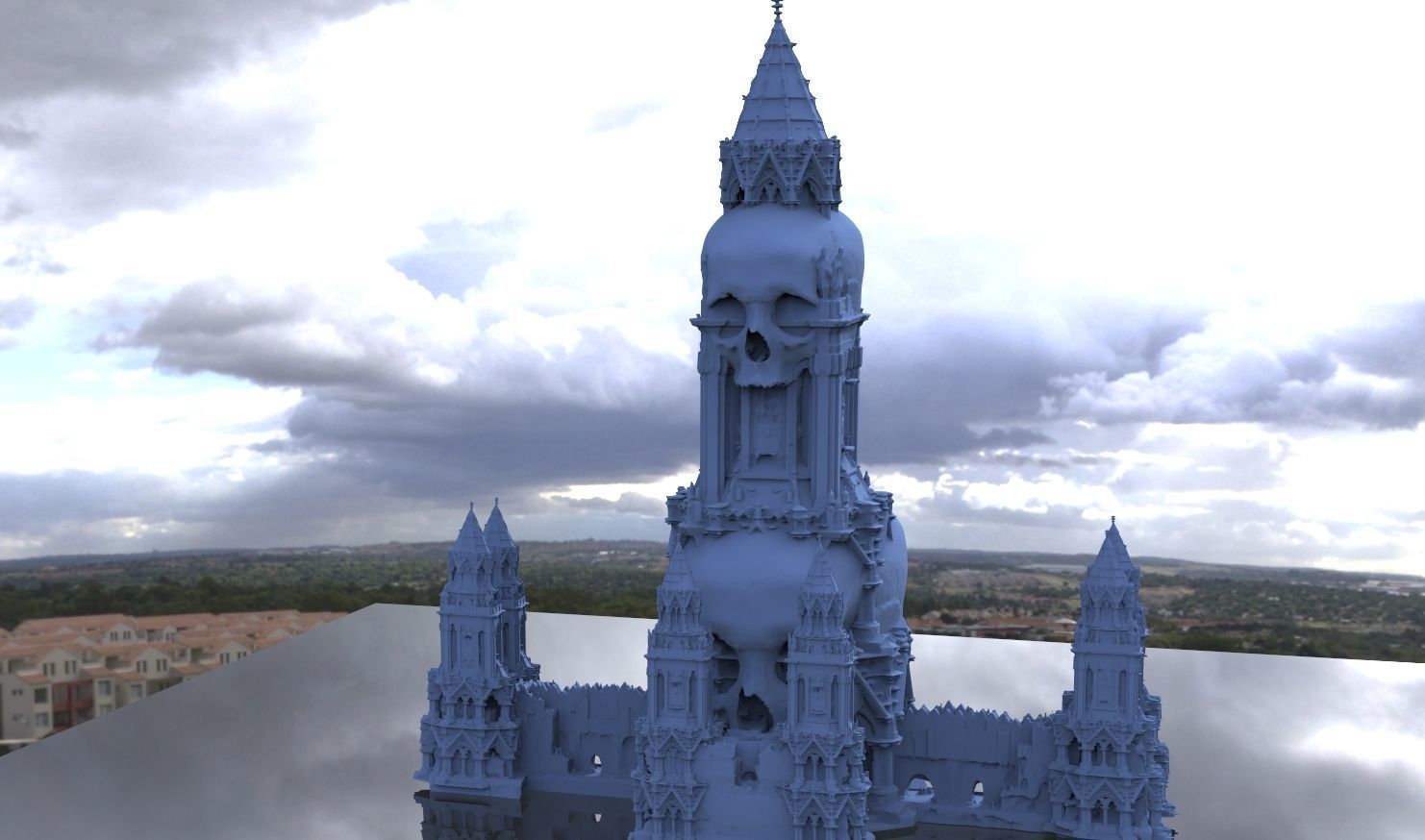 Scull Tower Necromancer 3D model_3