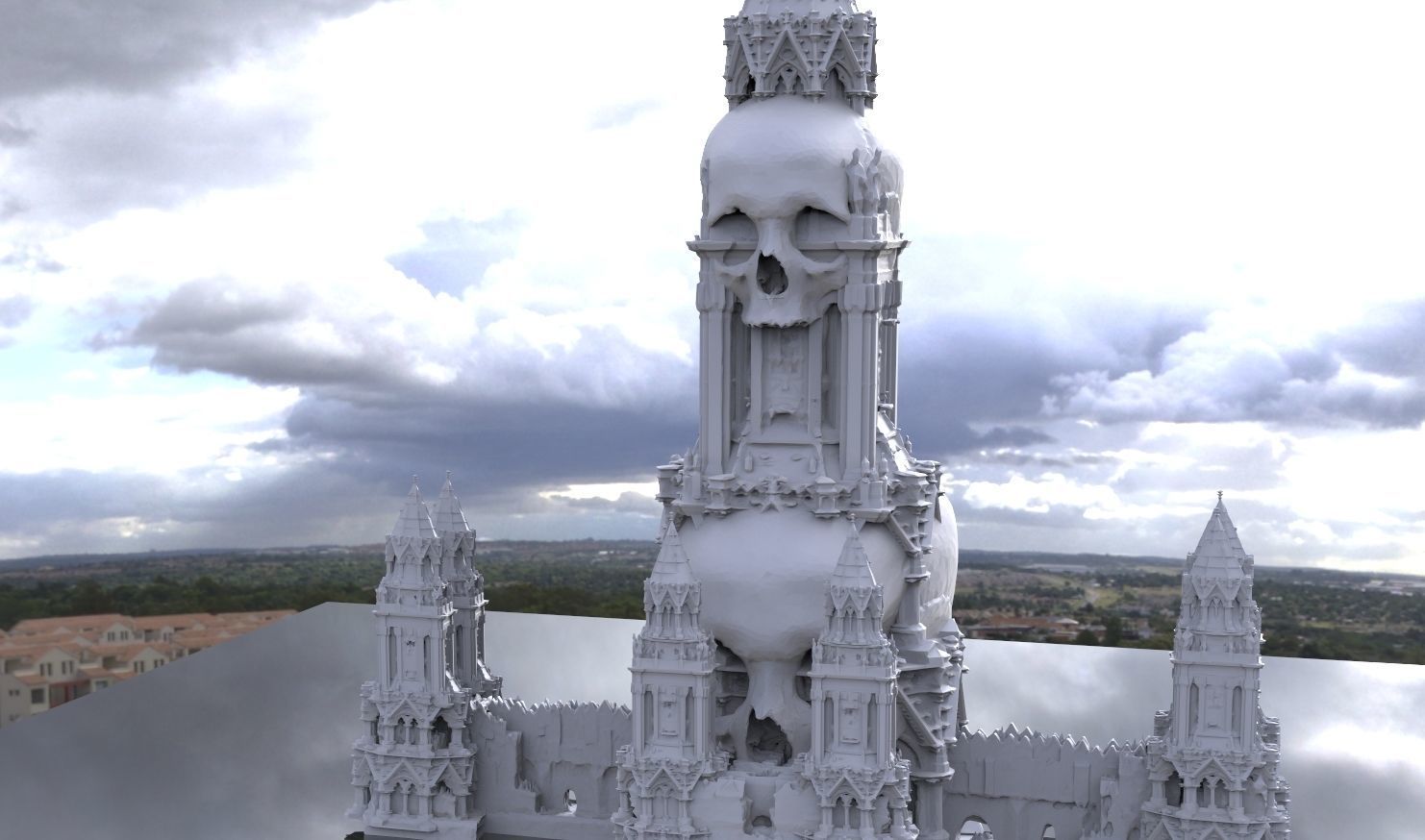 Scull Tower Necromancer 3D model_1