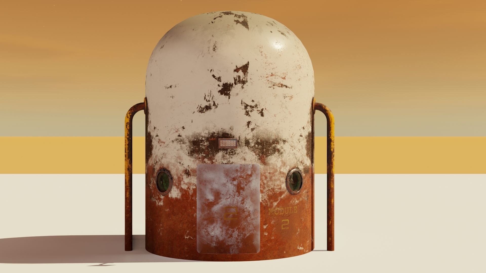 Mars module 3D models Low-poly 3D model_5