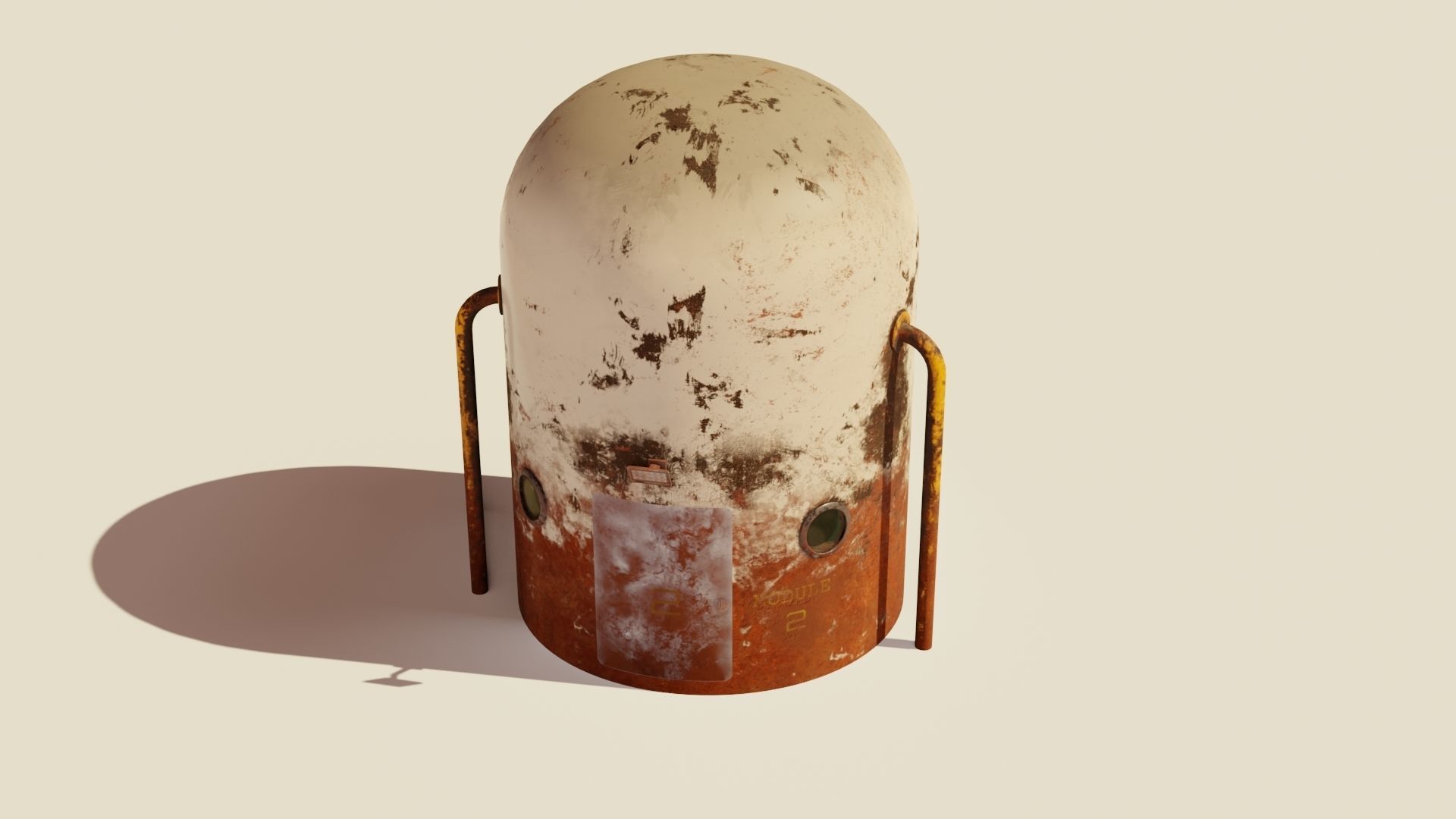 Mars module 3D models Low-poly 3D model_28