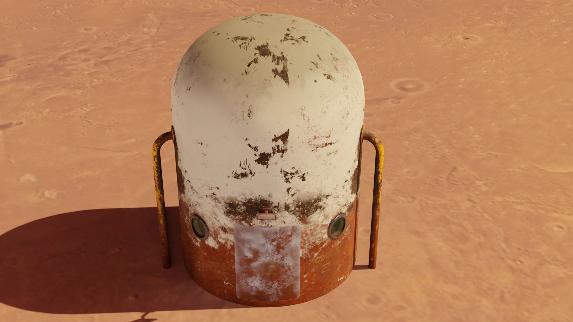 Mars module 3D models Low-poly 3D model_19