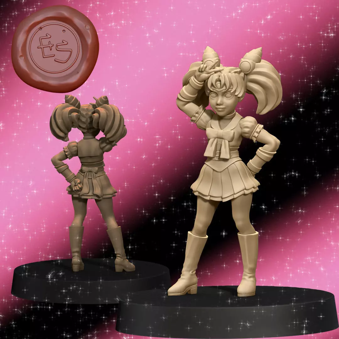 Sailor Chibi Moon Chibi Usa 3D Print Miniature Free Free 3D print model