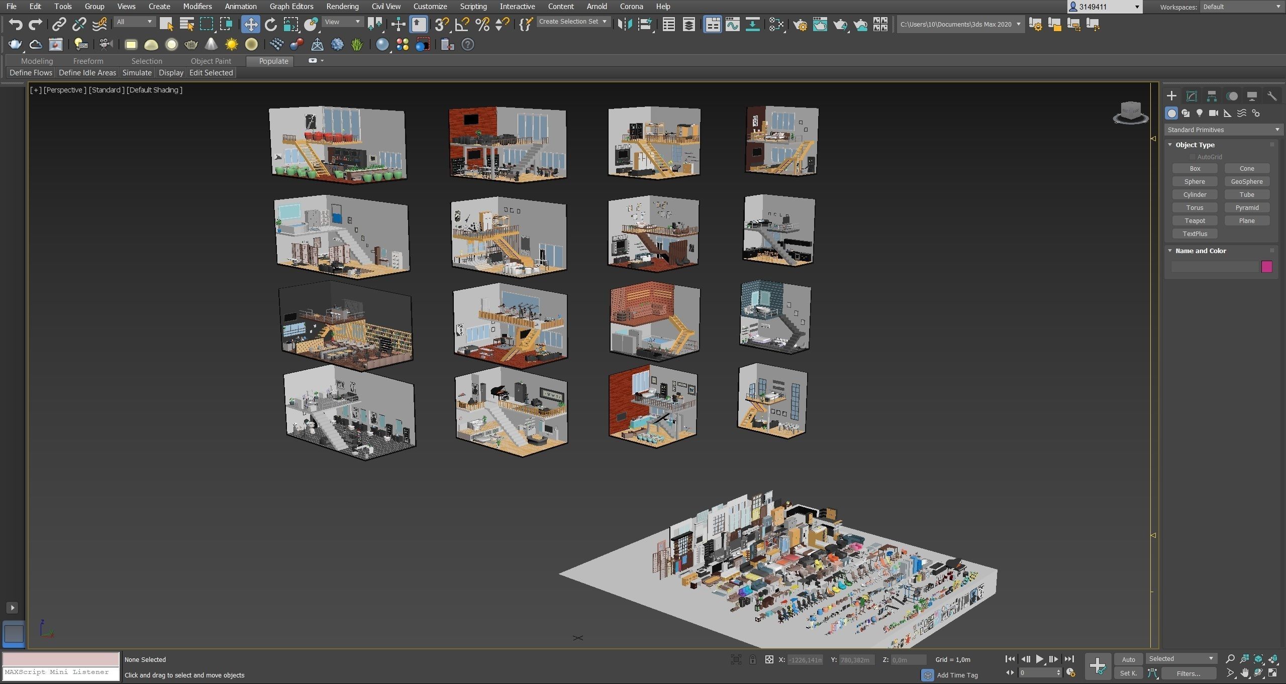low poly interior 12 Low-poly 3D model_39