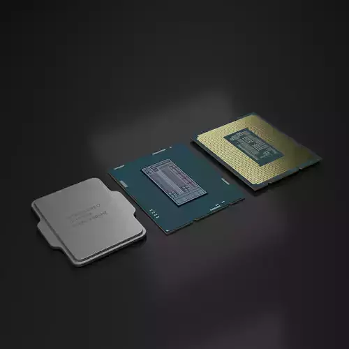 Intel core i7 12700K alder lake desktop cpu  3D model