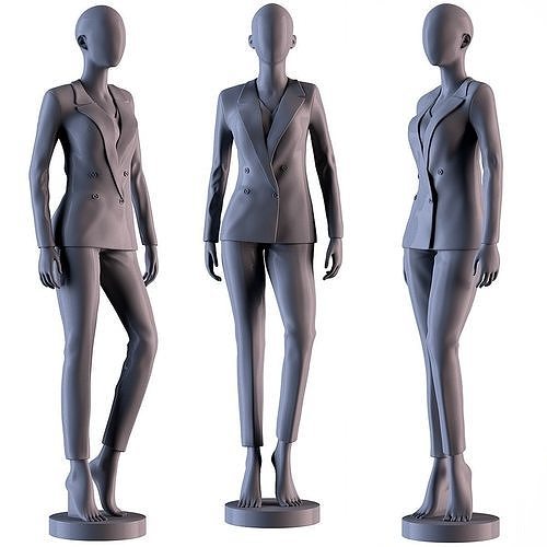 Mannequin female 3D print model