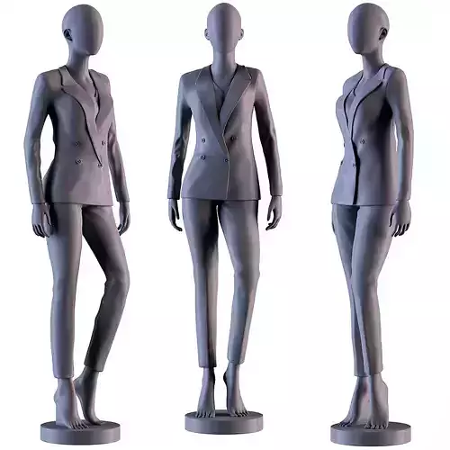 Mannequin female 3D print model