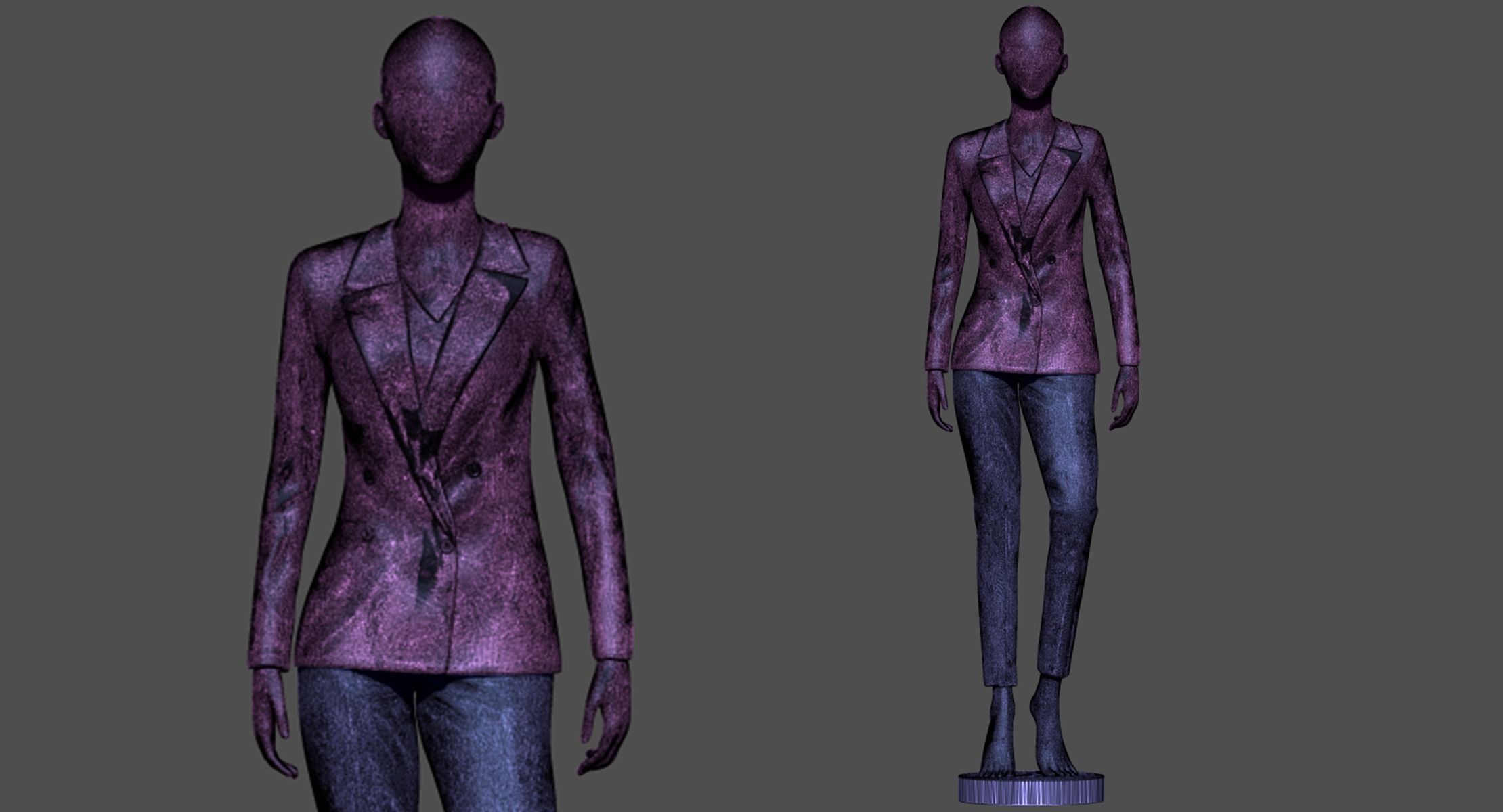 Mannequin female 3D print model_19