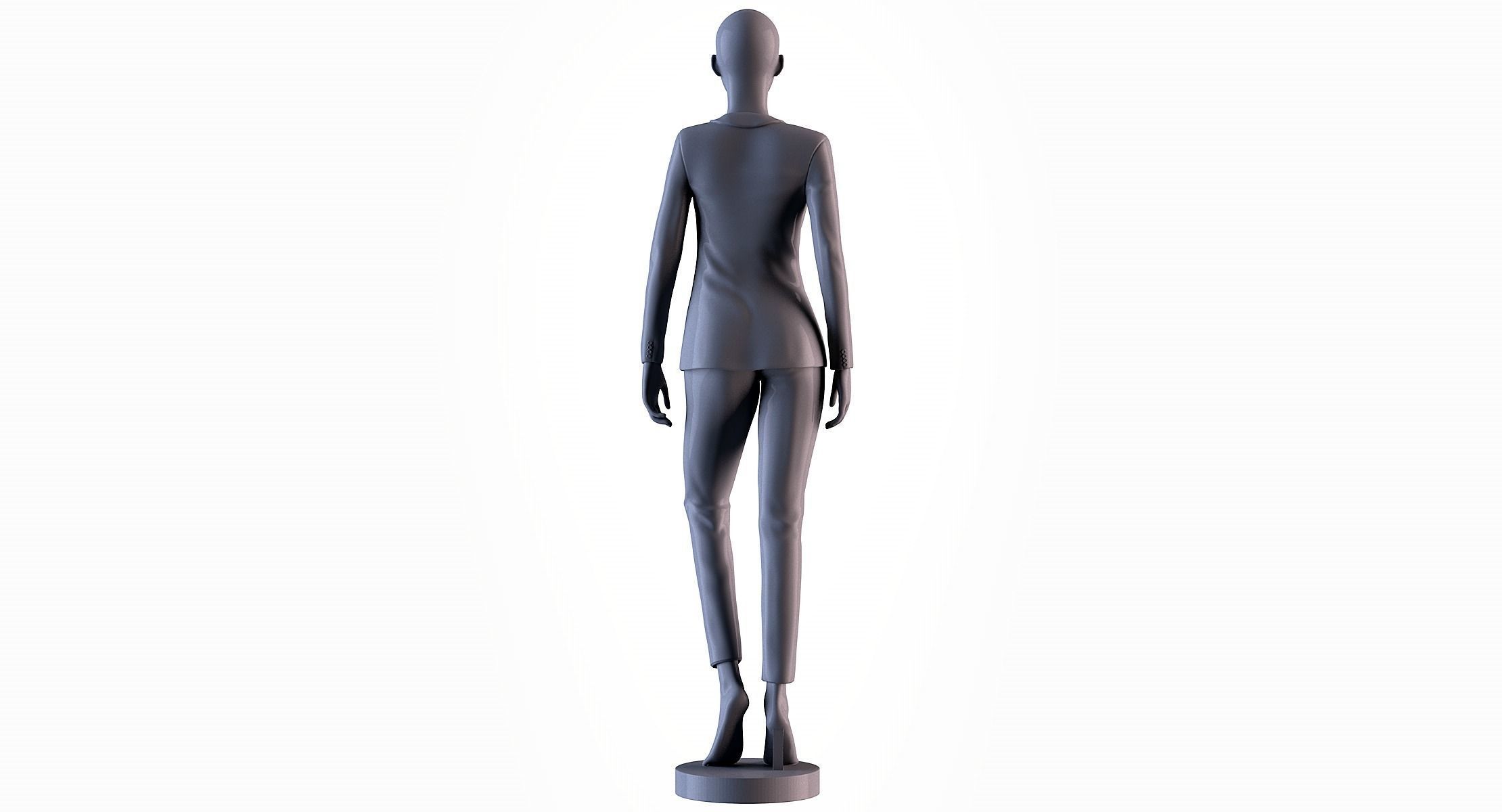Mannequin female 3D print model_5