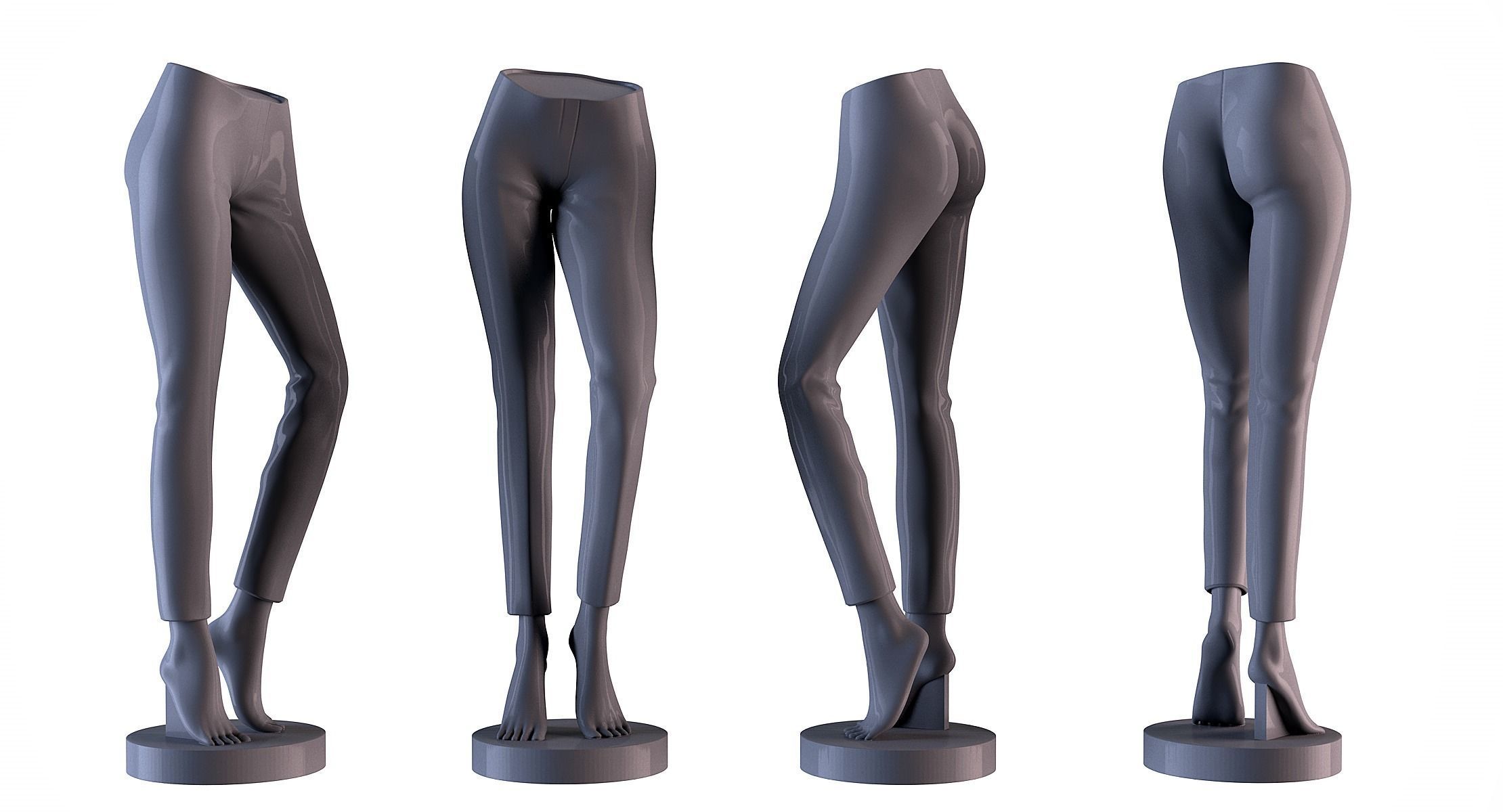 Mannequin female 3D print model_10