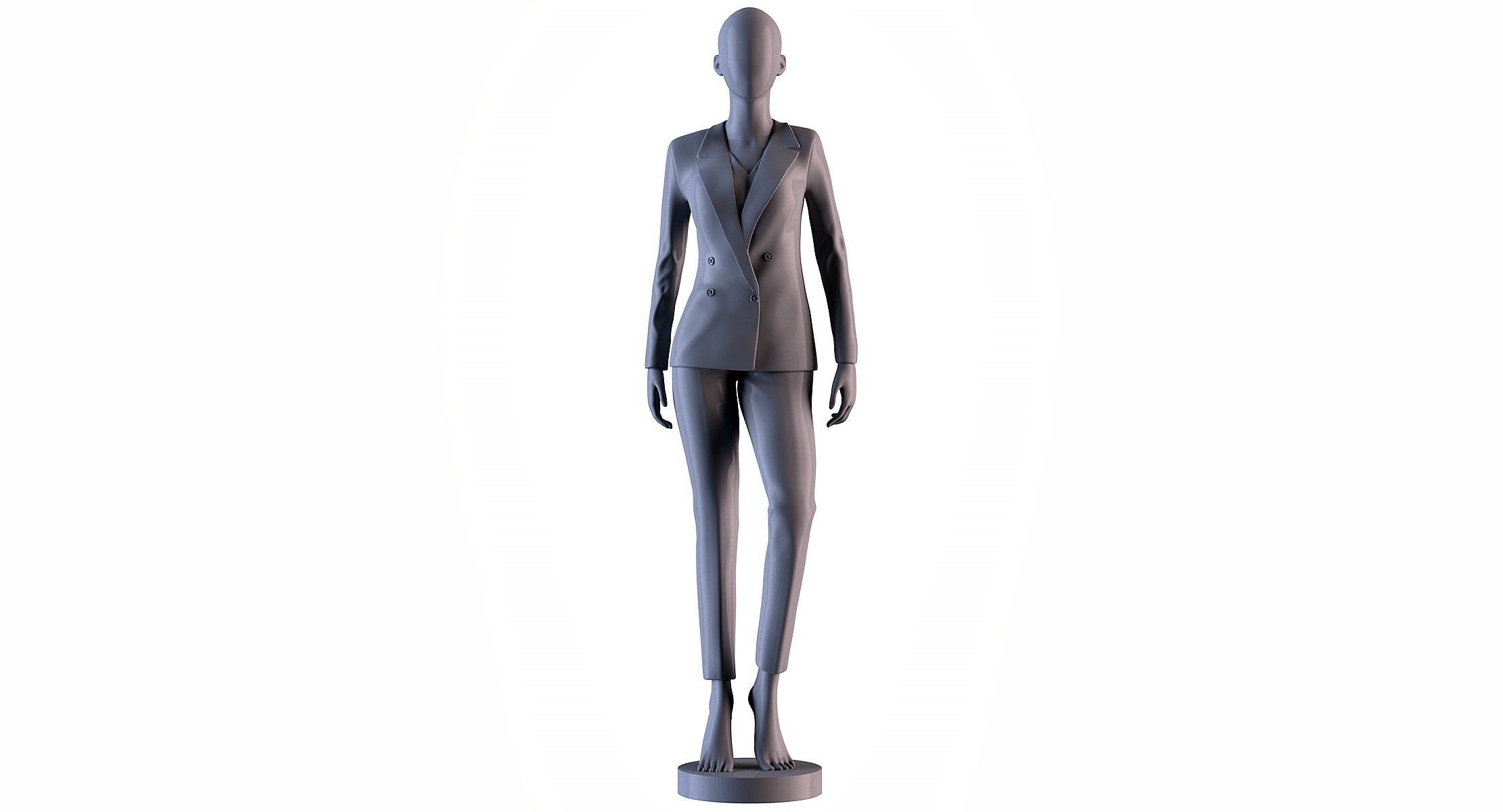 Mannequin female 3D print model_1