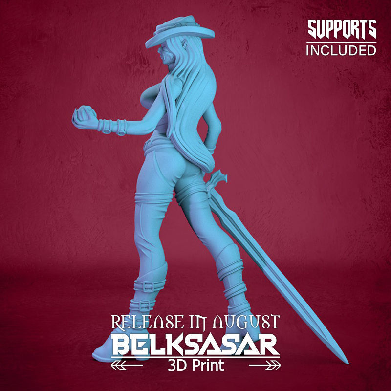 Blood Keeper Vampiress 3D print model_2