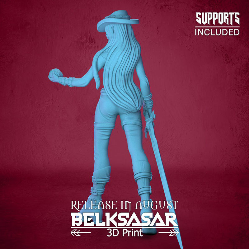 Blood Keeper Vampiress 3D print model_3