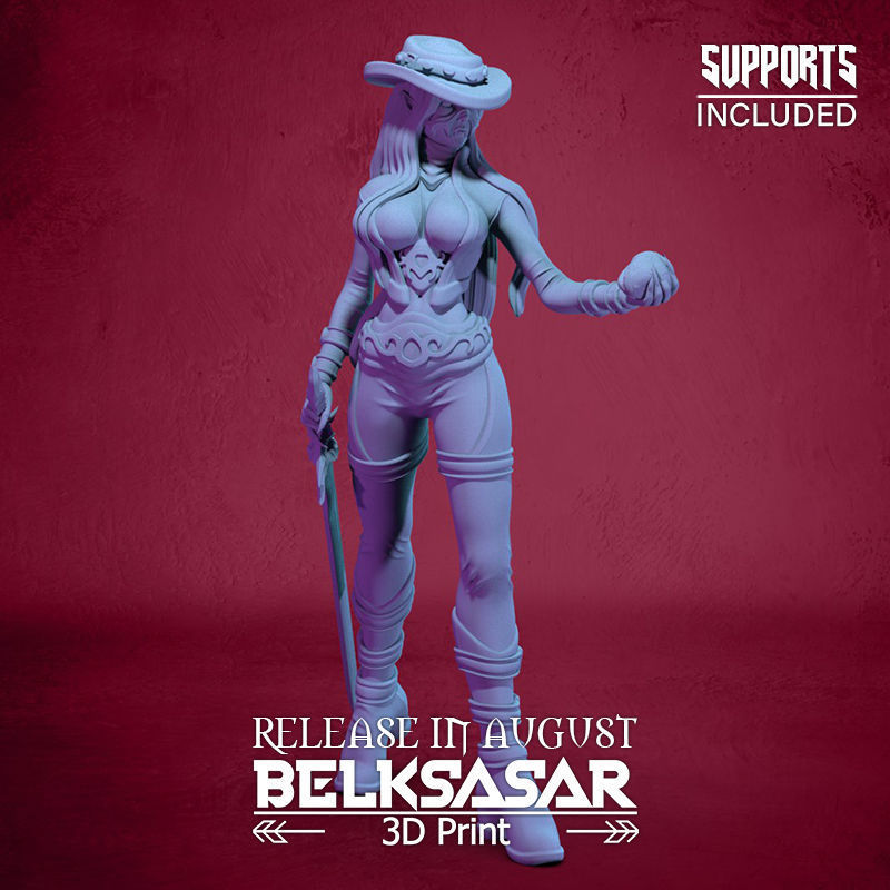 Blood Keeper Vampiress 3D print model_7