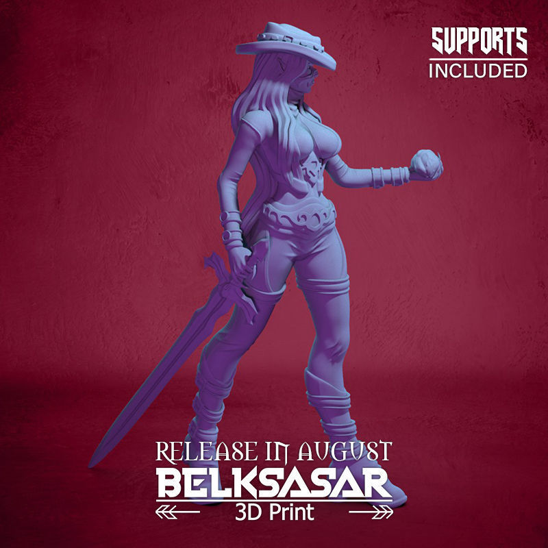 Blood Keeper Vampiress 3D print model_6