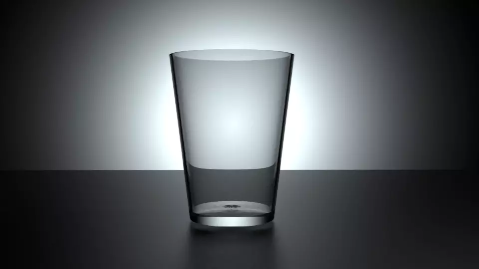 water glass Free 3D model_0