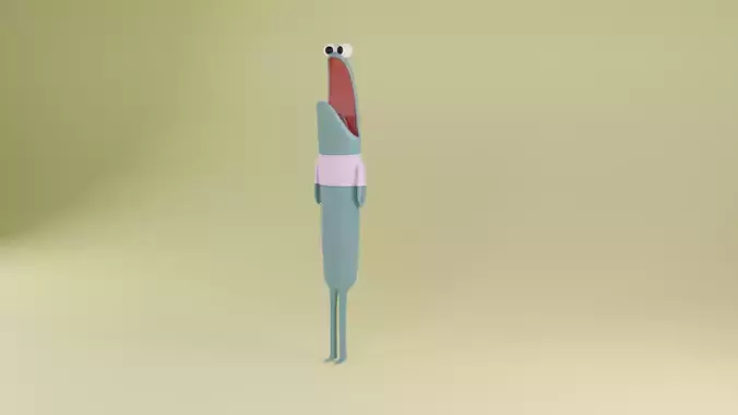 meep fish from spongebob Low-poly 3D model