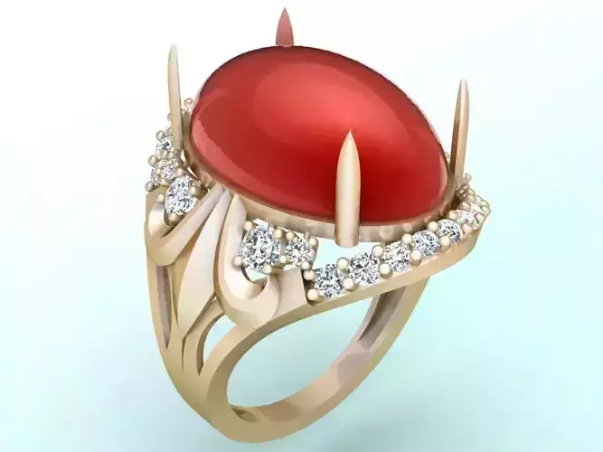 Gemstone Rings - Oval stone ring - Womens Rings