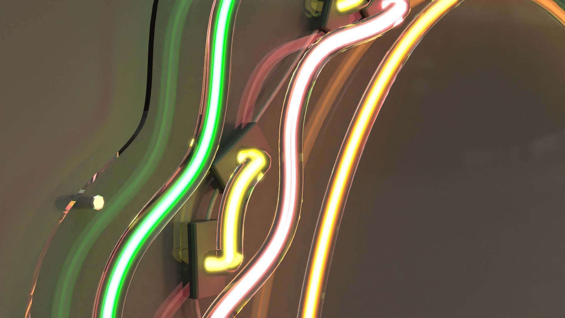 Taco - Neon Sign 3D model_5