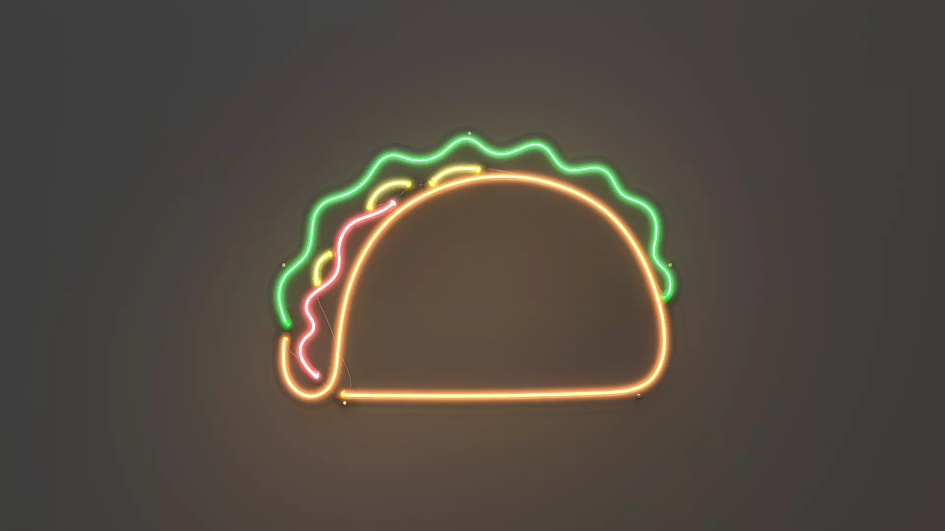 Taco - Neon Sign 3D model_0