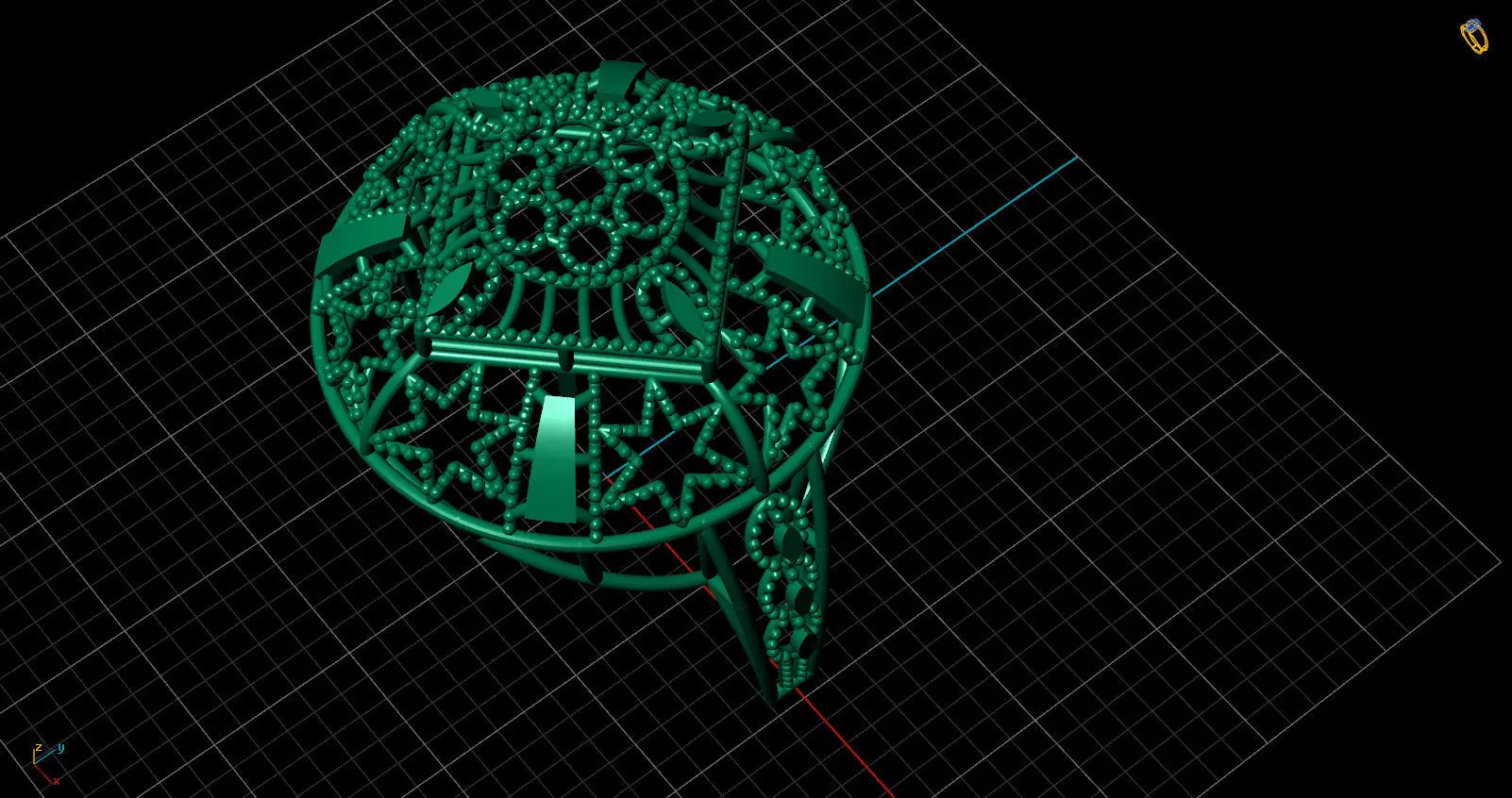 Ring 2 clock 3D print model_0