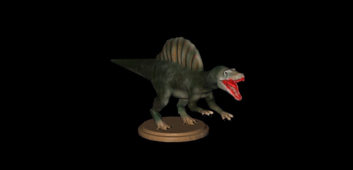 Replica Dinosaurs Spinosaurus Full Color 3D Printer 3D print model_2