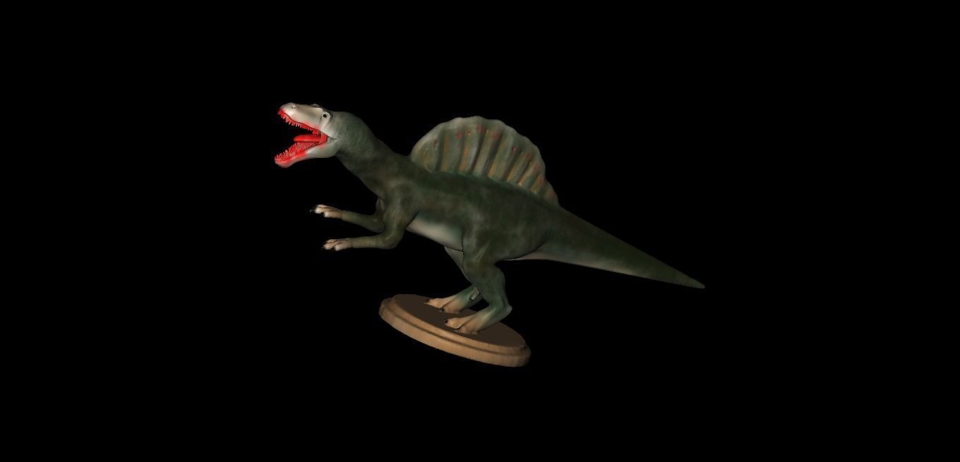 Replica Dinosaurs Spinosaurus Full Color 3D Printer 3D print model_3