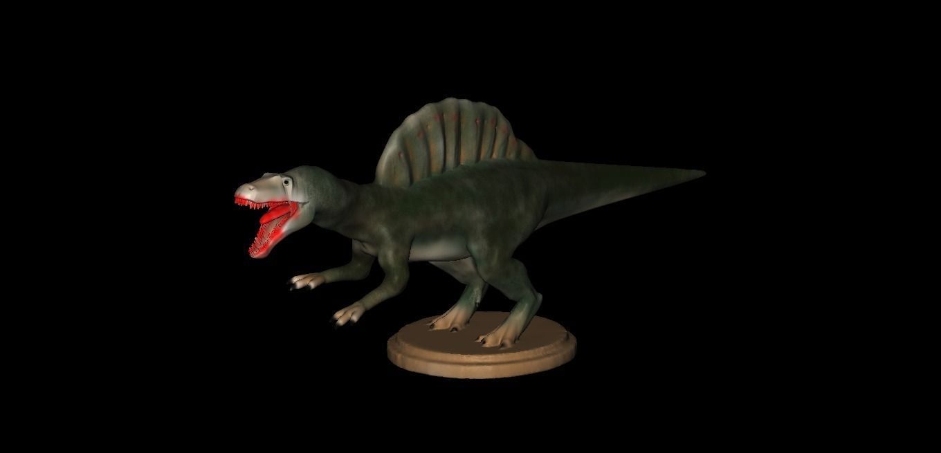 Replica Dinosaurs Spinosaurus Full Color 3D Printer 3D print model_0