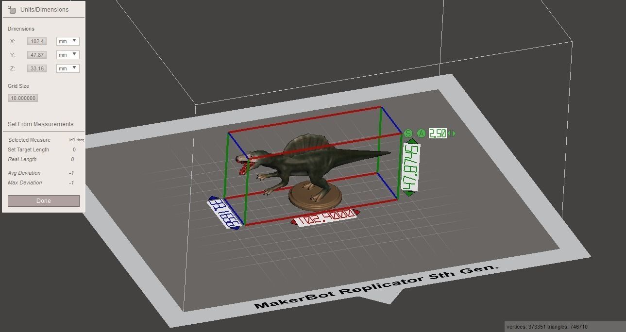 Replica Dinosaurs Spinosaurus Full Color 3D Printer 3D print model_5