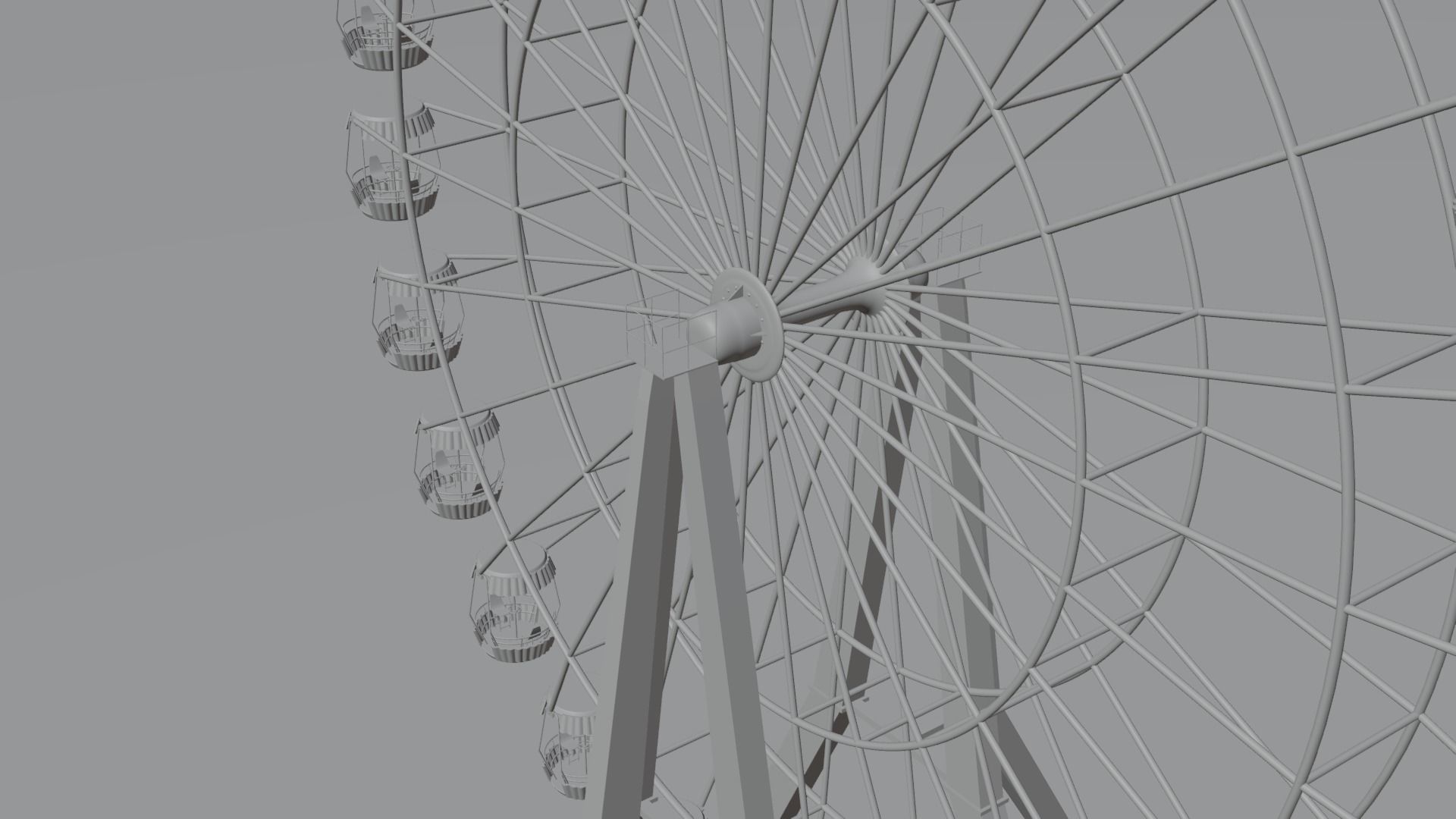 Ferris wheel Vintage 3D model_2