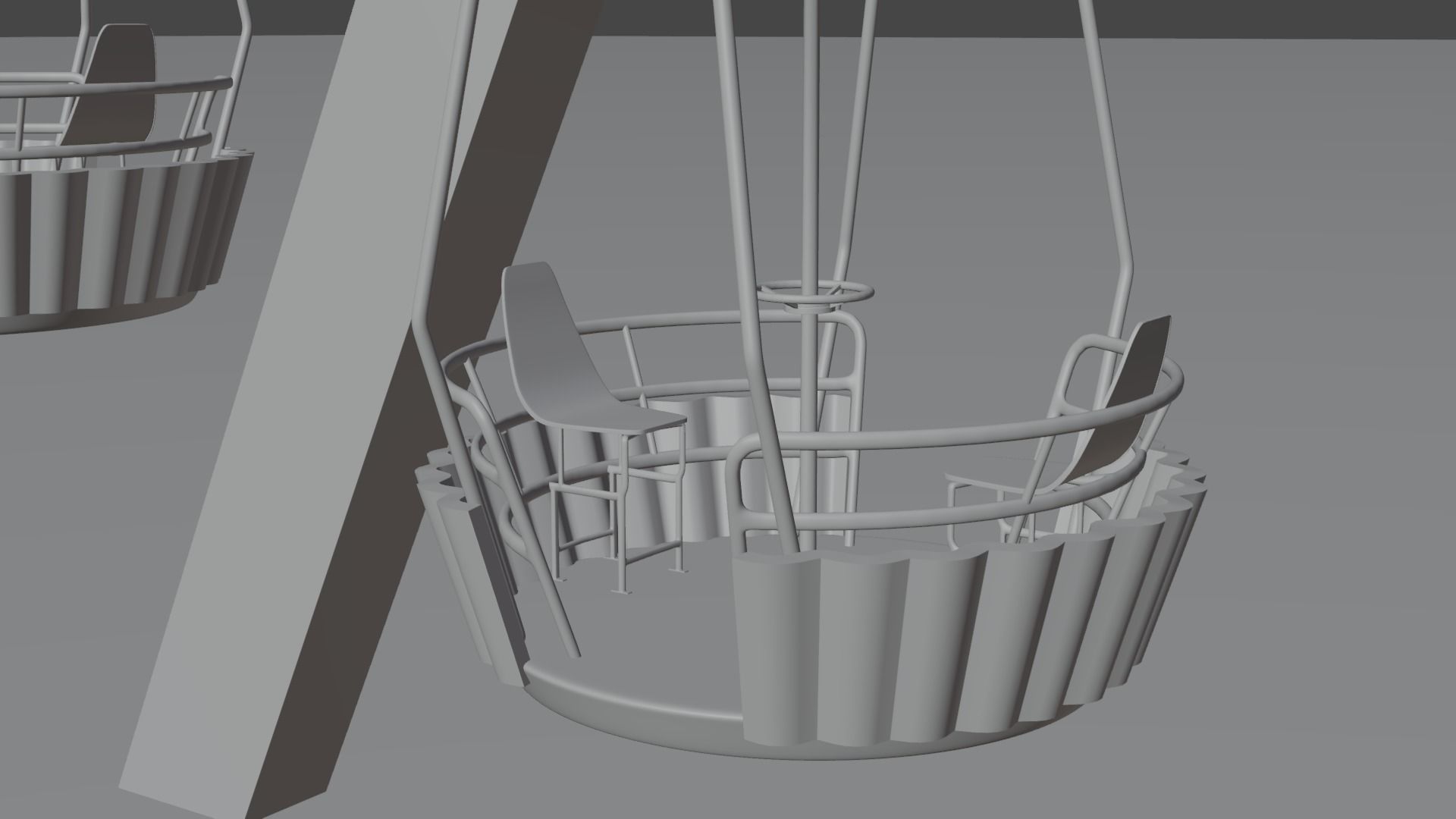 Ferris wheel Vintage 3D model_1