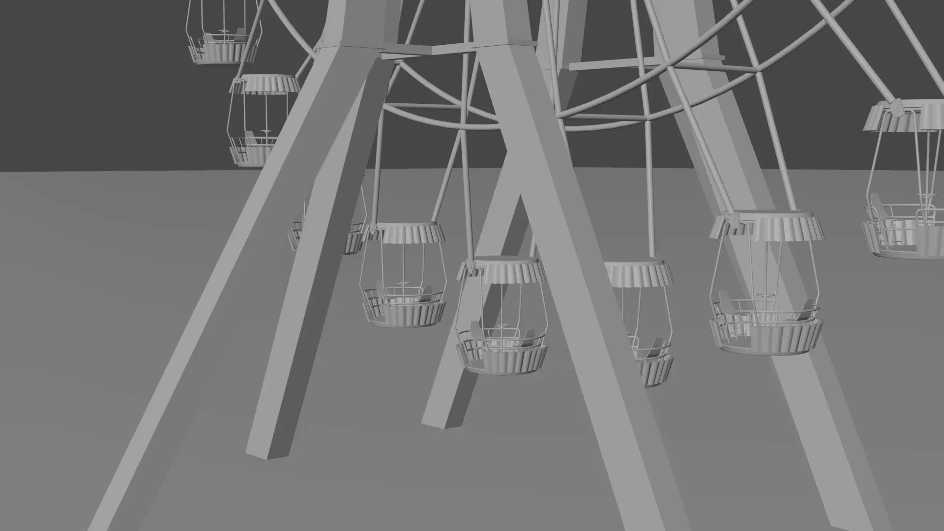 Ferris wheel Vintage 3D model_0